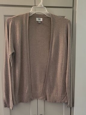 Old Navy Ultra-Lightweight Taupe Open-Front Women’s Sweater Cardigan